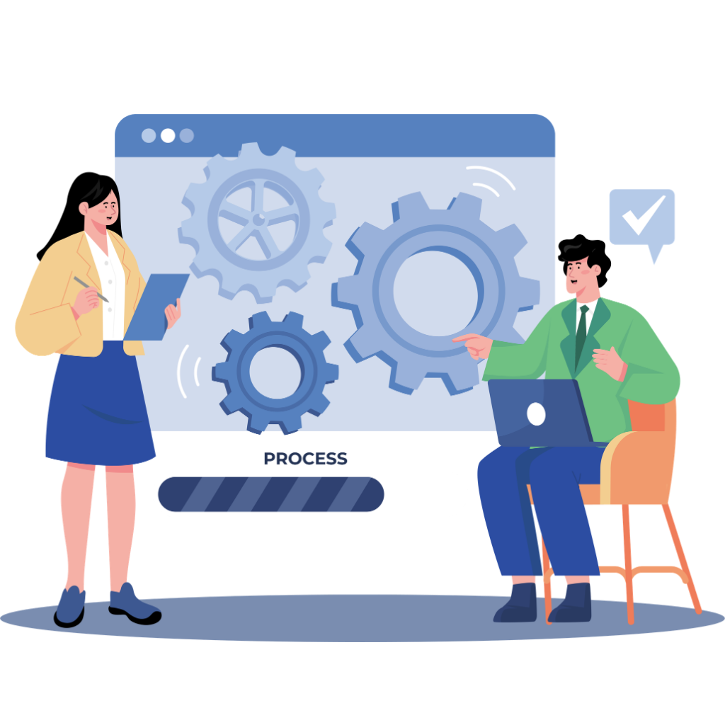 Ilustração do painel em uso